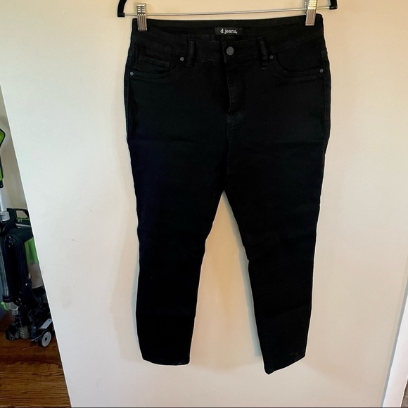 D Jeans Denim - D Jeans - Black Skinny Cropped Jeans